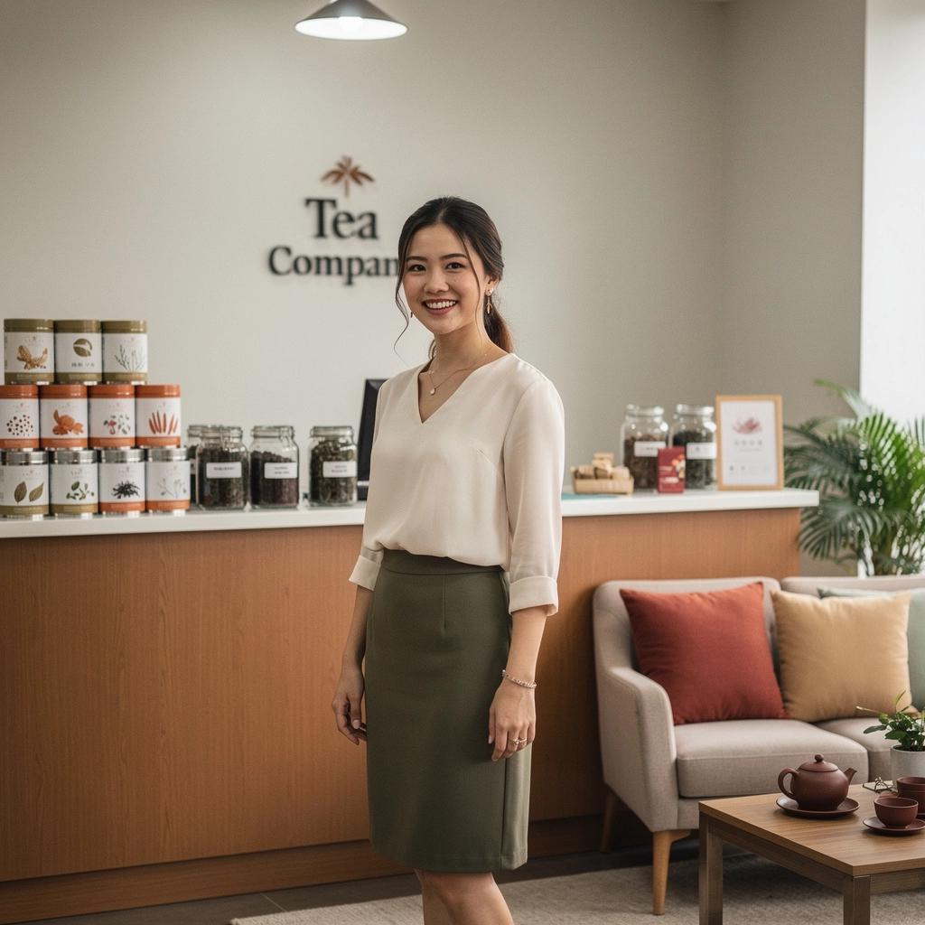 Gražiai pateikta arbatos lėkštė su šviežiais ingredientais