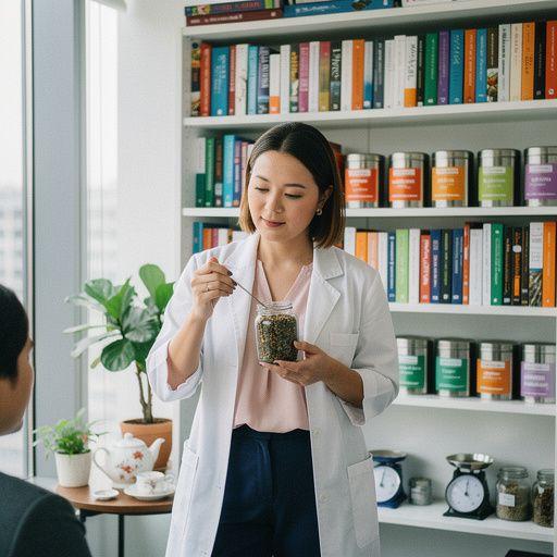 Šiltas arbatos puodelis su širdies formos lapeliu, simbolizuojančiu sveikatą